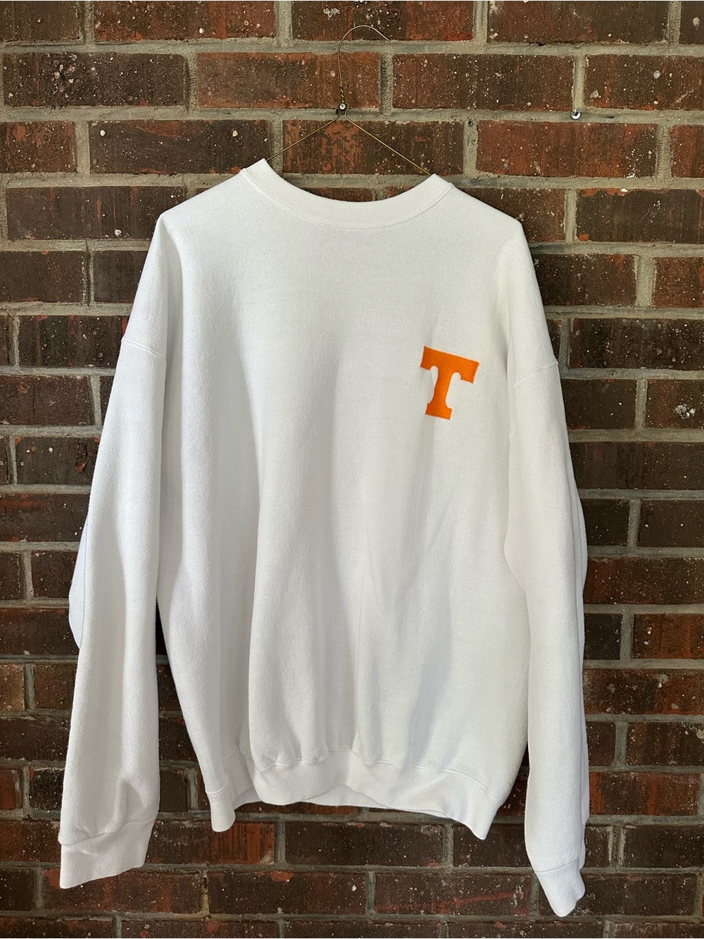 Vintage White Tennessee Volunteers Crewneck Sweatshirt